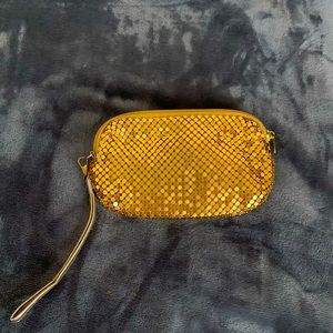 Gold Lorac mini clutch